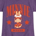 thumbnail image 3 of Disney - Minnie Mouse Collegiate - Toddler & Youth Girls Short Sleeve Graphic T-Shirt, 3 of 5