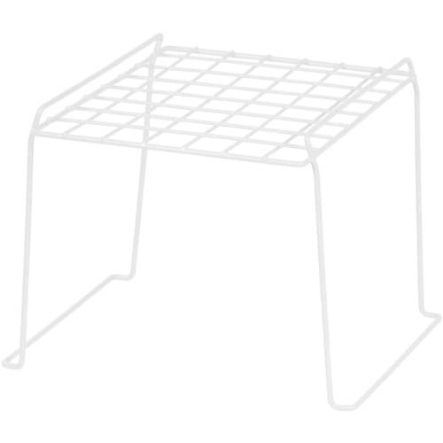 White IRIS 8-inch Stackable Wire Locker Shelf 