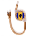 thumbnail image 1 of Barbados national flag America del Norte país símbolo Mark patron Cable de carga telescópico múltiples USB tres en uno, 1 of 3