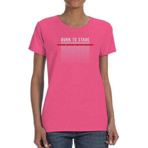Burn To Stage Silver Dots Shaped T-Shirt Women -Image by Shutterstock, Female 3X-Large