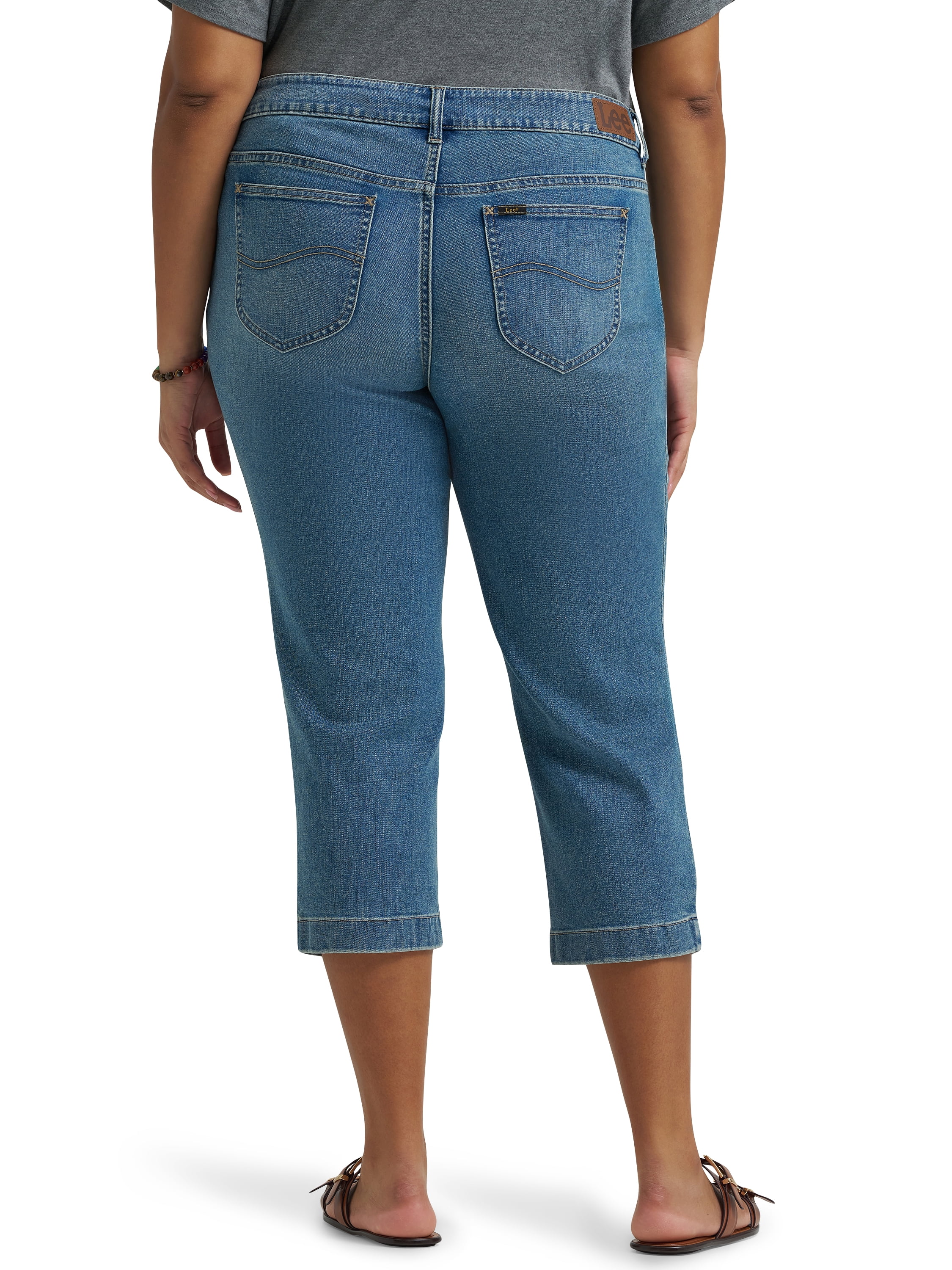 Lee® Women's Plus Mid Rise Capri, Sizes 16W-26W