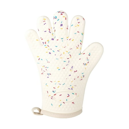 

Qeieuw 1X Silicone Oven Mitt| Silicone Gloves Kitchen Household Anti-Scalding Heat Insulation Gloves High Temperature Resistant Thick Baking Microwave Oven Gloves D Oven Mitts Clearance Sale