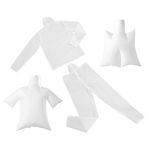 WRITWAA 4Pcs Sac à linge compact pour les vêtements de voyage à séchage rapide Poche blanche pour les vestes et les chemises