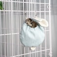 thumbnail image 1 of Hamaca para animales pequeños, cama colgante suave, jaula para cama, accesorios de juguete, tienda para mascotas, escondite, saco para siesta, cálido Azul Yinane Hamaca cama, 1 of 8