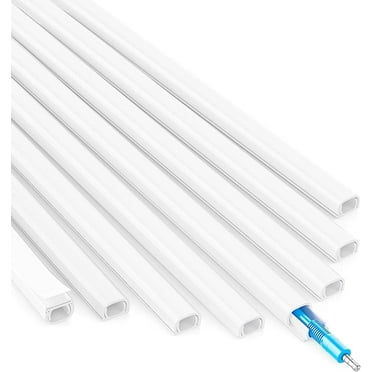Yecaye 128-Inch Cable Cover, Cord Hider for 1 Mini Cord, White