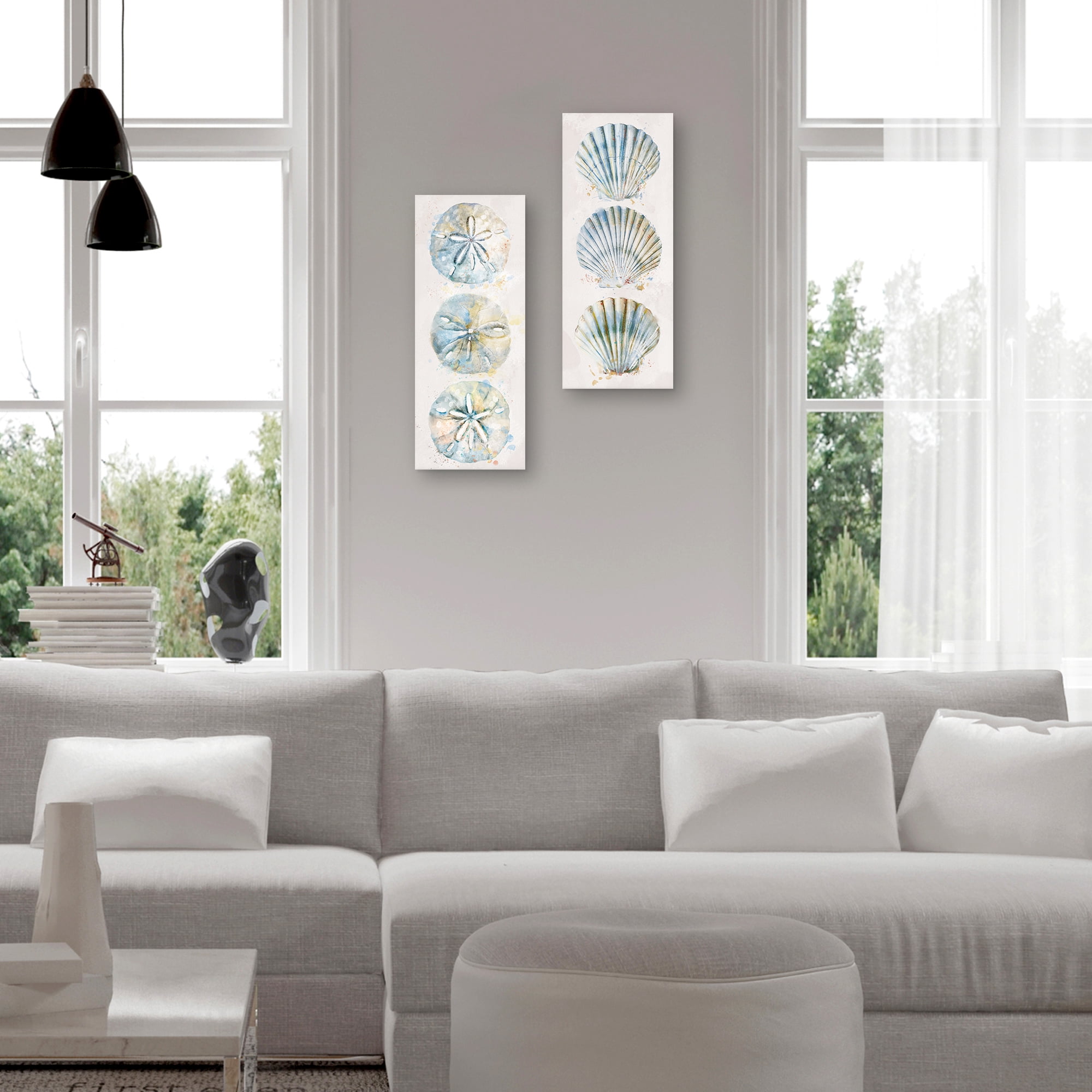 Shell Panel I & II by Studio Arts Set of 2 Canvas Prints