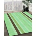thumbnail image 3 of Ahgly Company Machine Washable Indoor Square Transitional Green Area Rugs, 6' Square, 3 of 7