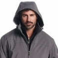 thumbnail image 6 of Weatherproof Men's Stretch Ultratech Windproof and Water Resistant Jacket (Gray/XX-Large), 6 of 8