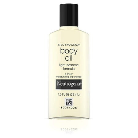Neutrogena Body Oil with Light Sesame Formula, 1.0 oz (Pack of 3)