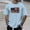 Light Blue, variant on Farm Tractors Flag Patriotic Farming Gift T-Shirt for Men 255 Anniversary USA Shirt Men's Tee Tops (Black L)