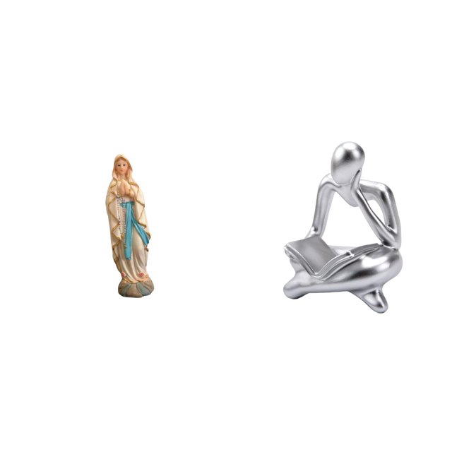 Estatua,Colección religiosa de estatuas de la Virgen María,Resina y figura de dama,Figura de lector abstracto,Estatua de pensador abstracto,arte,artesanías,decoraciones