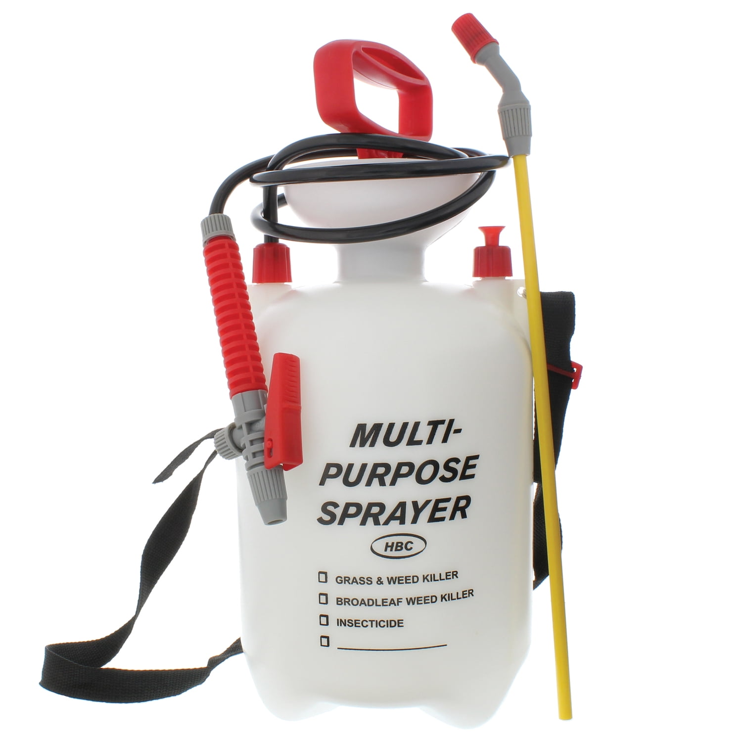 Garden Lawn Pump Sprayer Adjustable Nozzle Multipurpose Yard Spraying Tank 1 gal 