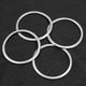 thumbnail image 2 of Ouitble Cubierta del Anillo del Altavoz de la Puerta del automóvil, 4PCS ABS Cromado Cubierta del Anillo del Altavoz de la Puerta del automóvil Ajuste para X1 F48 2016-2018, 2 of 5