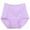 Purple, variant on ibuvkizy Womens Underwear,Panties for Women,Ladies Soft Stretchy Briefs,Women's Solid Plus Size Underwear High Waist Leak Proof Cotton Crotch Shorts Underwear Panties