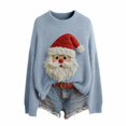 thumbnail image 1 of WZXFASHION Christmas Sweaters For Women Season Sweatshirt Graphic Print Long Sleeve Knit Pullover Tops Spring Savings Clearance designer pullover sweater, 1 of 6