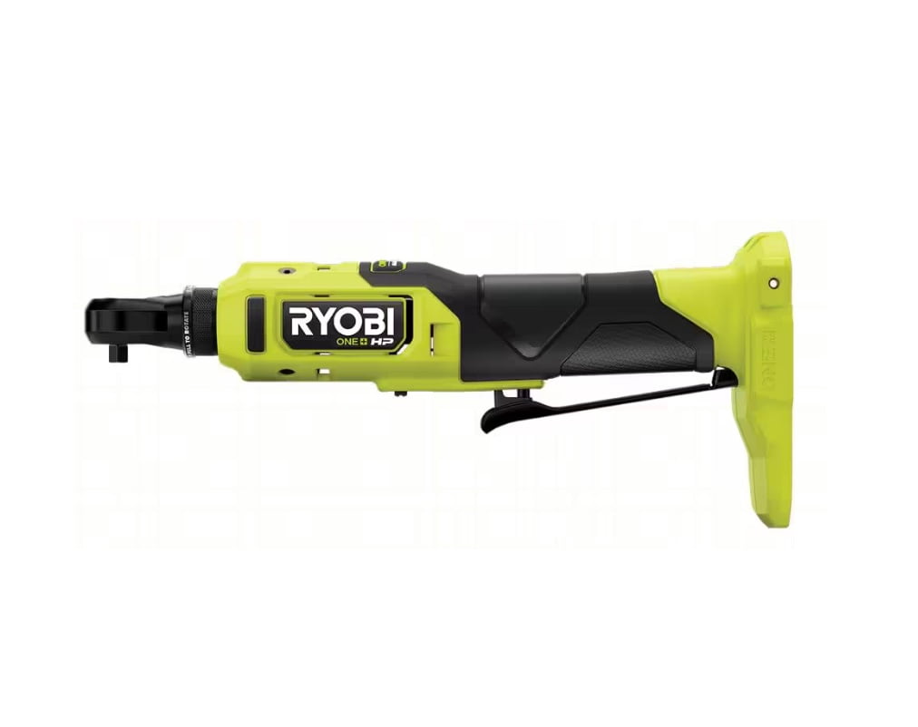 RYOBI ONE+ 18V HP Brushless Cordless 1/4 in. High Speed Ratchet Kit with Battery and Charger (Bulk Packaged) PSBRC02K1