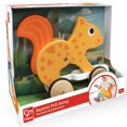 thumbnail image 2 of Hape: Pull Along - Squirrel - Orange - Wooden Animal Toy, Rubber Rimmed Wheels, Encourage Walking, Push & String Pull, Kids Baby Toddler, Ages 12 mo+, 2 of 6