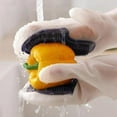 thumbnail image 1 of Guantes de Limpieza de Látex con Cepillo Suave, Ideales para Lavavajillas y Cocina, con Aislamiento Térmico y Protección para Las Manos, Fáciles de Limpiar y Esterilizar, Paquete de 2., 1 of 6