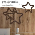 thumbnail image 5 of Zcyifa Rattan Wreath 2pcs Rattan Woven Wreath Five-pointed Star Garland Door Wall Wreath (Brown), 5 of 10