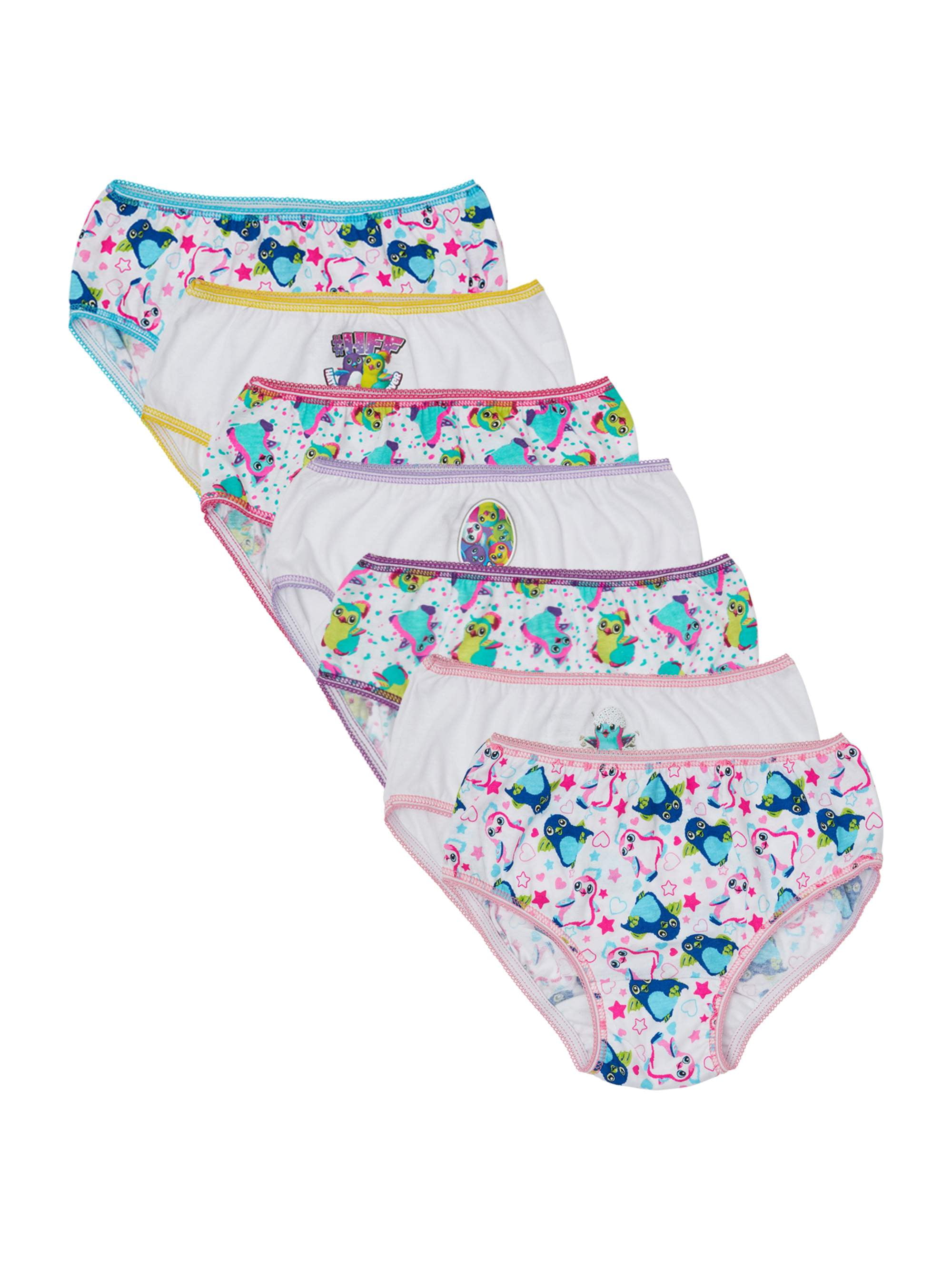 Hatchimals Girls Underwear, 7 Pack 100% Cotton (Little Girls & Big Girls)