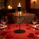 thumbnail image 1 of Candelabro vintage en forma de corazón | Decoración romántica para cenas a la luz de las velas | Candelabro de hierro negro o dorado para decorar el hogar, 1 of 6