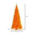 thumbnail image 2 of Vickerman 6.5' Orange Fir Slim Artificial Christmas Tree, Unlit, 2 of 4