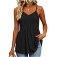 thumbnail image 4 of BUIGTTKLOP Camisole Tops for Women Tank Tops Summer Sleeveless Shirts Adjustable Spaghetti Strap Camis, 4 of 7