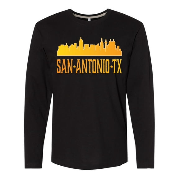 Inktastic San Antonio Skyline Texas Long Sleeve T-Shirt