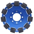 thumbnail image 2 of Rueda omnidireccional de 5 pulgadas con buje de aleación de aluminio, componente para robot de juguete DIY (rueda omnidireccional simple) M5604-0014-0127, 2 of 14