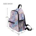 thumbnail image 3 of FORMRS Kids School Backpack with Front Zippered Pocket 12" Student Travel Daypack, Purple Marble Pattern, 3 of 6