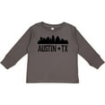thumbnail image 3 of Inktastic Austin Texas Skyline Silhouette TX City Boys or Girls Long Sleeve Toddler T-Shirt, 3 of 5