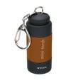 thumbnail image 3 of Uxcell Mini Keychain Flashlight, Pocket LED Flashlight Portable Torch USB Rechargeable, Brown, 3 of 7