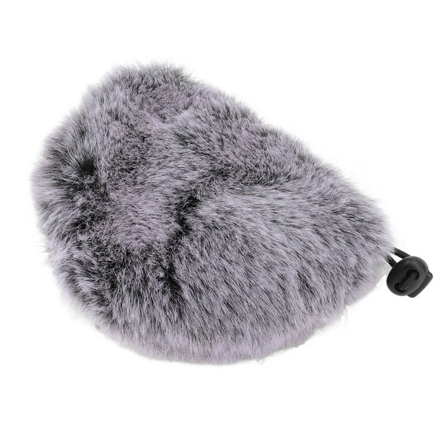 Micrófono Furry Windscreen Muff, esponjoso Fácil Instalación Formulario de la Cubierta del Viento del Micrófono Diseño de Banda Elástica para hablar en Públic