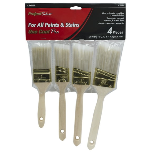Linzer 4 Piece Polyester Paint Brush Set