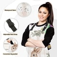 thumbnail image 2 of Cute Beige Rabbit Oven Mitts and Pot Holders with Chef Apron Set 5 Pcs Kitchen Cooking Set, 2 of 6