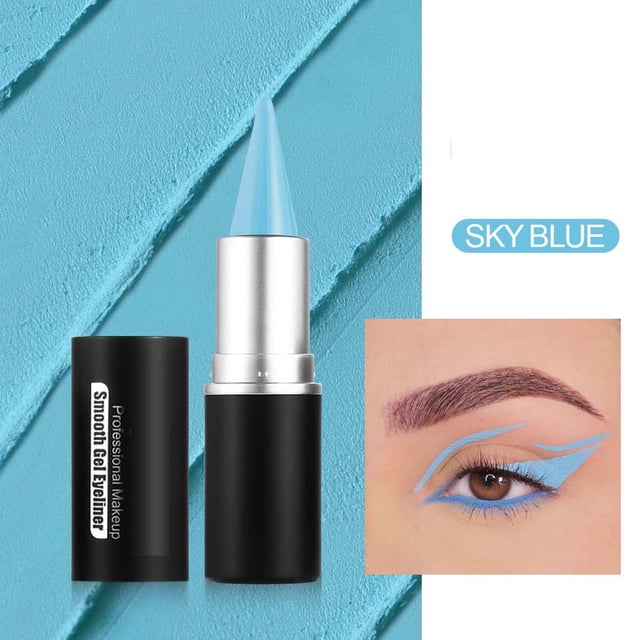 Fiudx Ojos Delineados En Lápiz, Fórmula de Larga Duración, Resistente Al Agua Las Manchas, Intensidad de Color, Maquillaje de Fiesta Diario, Ideal para Principiantes, Peso Neto: 3 G