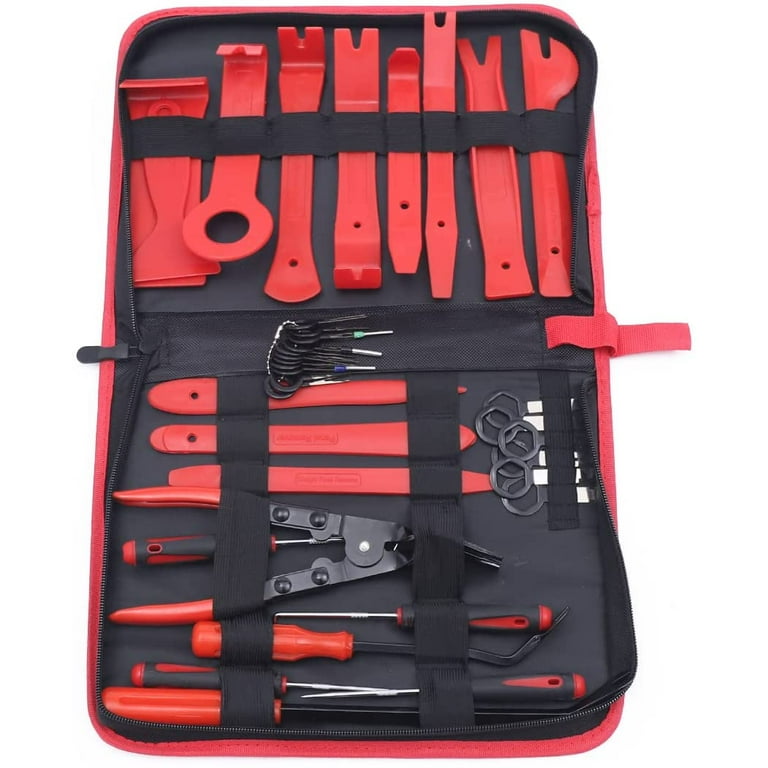 CNCEST 38pcs Car Audio Interior Trim Removal Pry Tool Kit Auto Panel  Dashboard Clip Set