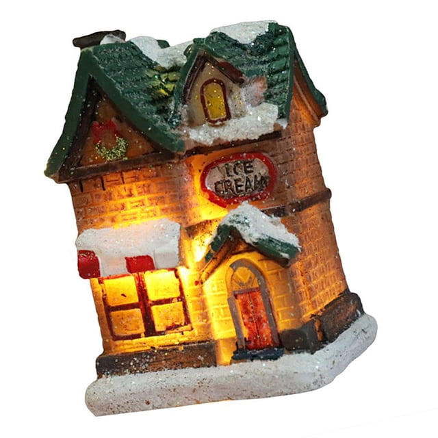Naiovety Light House Función de iluminación Festival Accesorios Multipropósito Decoración para el hogar Decorativo para niños Calcomanía de Navidad Kits de decoración para fiestas tipo 4 Naiovety HA045519-04
