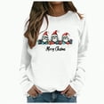thumbnail image 2 of Towmus Sweatshirts for Women Christmas Holiday Pullovers Fun Graphiprint Crew Neck Long Sleeve Gifts Shirt Hoodies Tops, 2 of 4