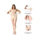 thumbnail image 3 of Luxtrada - Paquete de 4 pantimedias transparentes para mujer, talla grande, color piel, 20D, ultra resistentes, talla queen (piel), 3 of 8