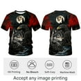 thumbnail image 3 of Rebaike Wolf T-shirt for Men Dark Forest Animal Graphic Tee Shirt, 3 of 7