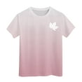 thumbnail image 4 of TZEWGL Cute Shirt For Toddler Summer Short Sleeve Crewneck Graphic Print Basic Blouse For Infnants size 12-13T, 4 of 4