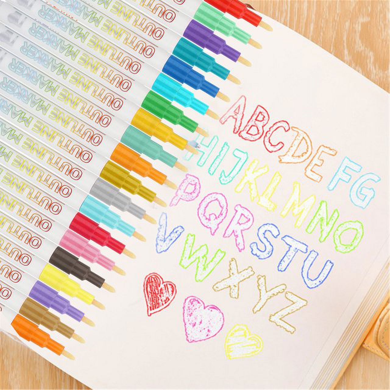 Acrylic Paint Pens for Rock Painting, Set of 20 Paint Markers for Craft Supplies, DIY Project, Doodling Writing