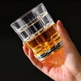thumbnail image 5 of Zmleve Crystal Whiskey Glass, 10 Ounces Whiskey Glass for Scotch Cognac Vodka Cocktail Rum with Premium Gift Box-4 Pack, 5 of 8