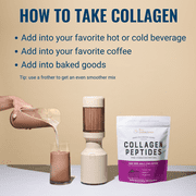 Live Conscious Collagen Peptides Powder, Unflavored, Grass-Fed Types I & III, Skin, Hair, Nails & Joint Support, 30 Servings