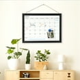 thumbnail image 5 of Dry Erase White Board & Monthly Calendar Board, Magnetic Whiteboard for Wall, 16"x12" Hanging Board for Office, Home, Solid Wood Black Framed Message Board, 5 of 8
