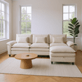 thumbnail image 4 of Gewnee Modular Sectional Sofa with Movable Tea Table, L Shaped Cloud Couch for Living Room, 4 of 16