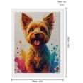 thumbnail image 2 of Diamond Art Kit for Adults, Dog Colorful Paint Splash Art Diamond Painting for Adults Beginners, 5D DIY Diamond Art Painting Kits, Colorful Diamond Painting Craft for Home Decor 12x16, 2 of 7