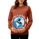 thumbnail image 2 of RKSTN Women's Maternity Sweatshirts Oversized Pregnancy Graphic Print Long Sleeve T Shirts Womens Casual Solid Plus Size Round Neck Loose Fits Comfy Funny Printed Pullover Hoodless Sweatshirt Tops, 2 of 7