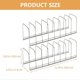 thumbnail image 3 of 2pcs Stainless Steel Kitchen Dish Organizer Drain Storage Rack Kitchen Dish Rack for Countertop, 3 of 3